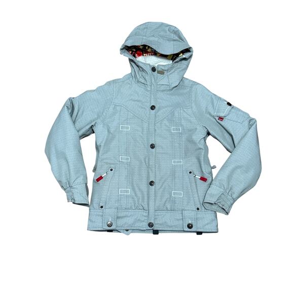 Levi’s 686 Women’s Snowboard Jacket Ski Winter Gray Size Xsmall - Picture 1 of 4
